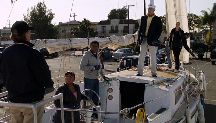 『コミ・カレ!!』で、船乗りの授業を受けるメンバー