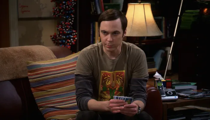 『ビッグバン★セオリー』で、レナードを分析するシェルドン