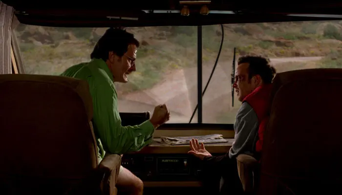 『ブレイキング・バッド』で、メス作りをするウォルターとジェシー