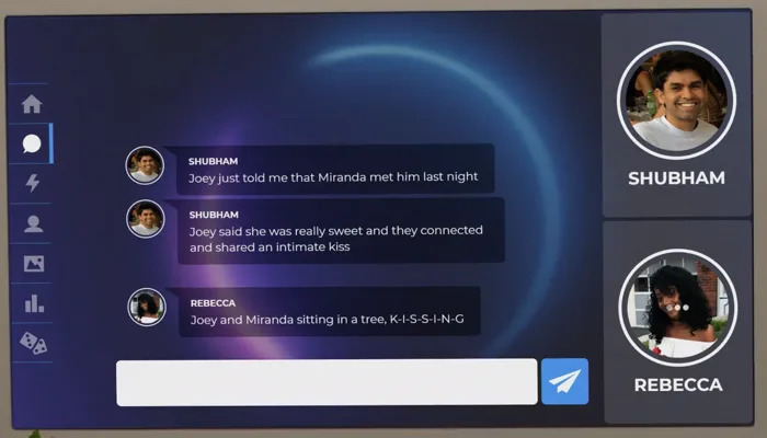 『The Circle アメリカ編』で、チャットで仲の良いジョーイとミランダをからかう