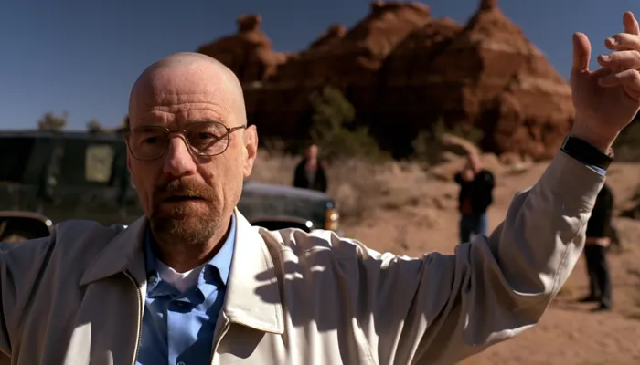 『ブレイキング・バッド』で、ハンクがウォルターを逮捕する