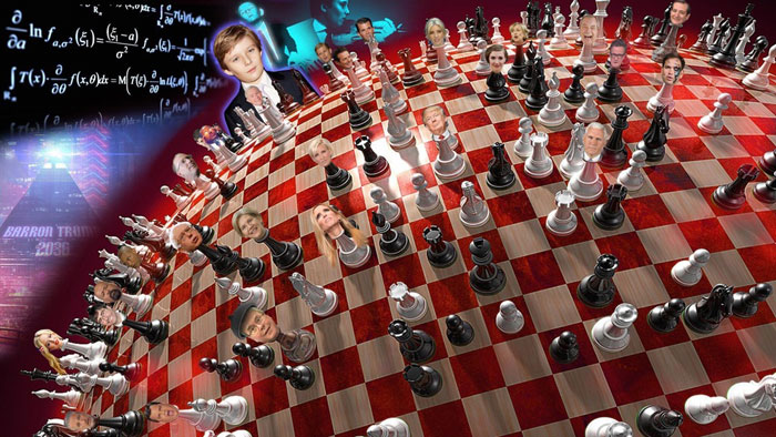 トランプ大統領と政敵が４次元チェスをする