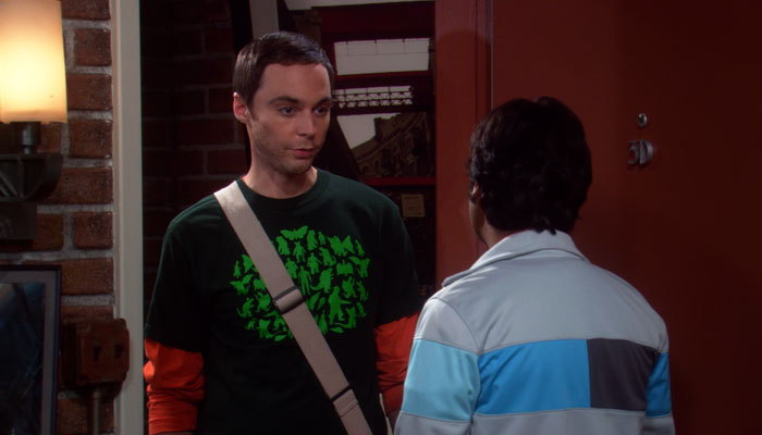 『ビッグバン★セオリー』で、シェルドンは仲直りするためラジの家にやってくる