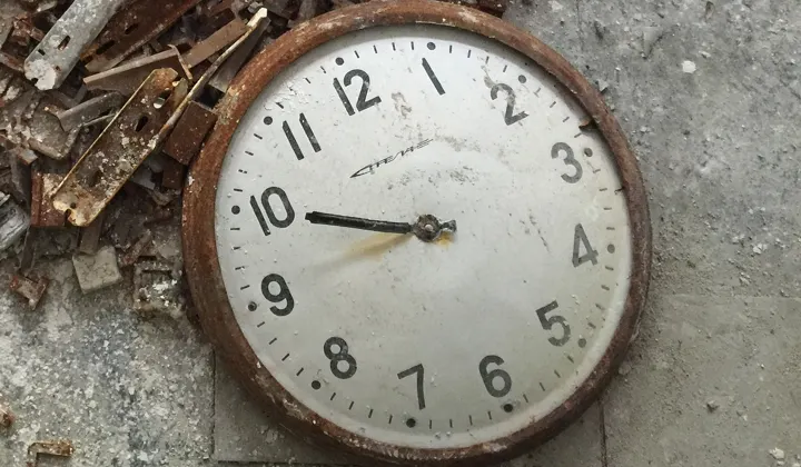 チェルノブイリで壊れた時計、時刻は当時のまま