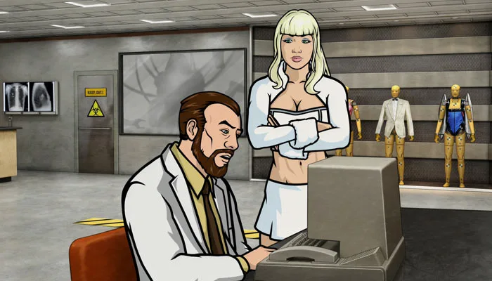 『アーチャー』で、クリーガーはカーチャに言い寄るも、拒否られwomp wompする