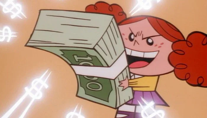 『パワーパフ・ガールズ』で札束