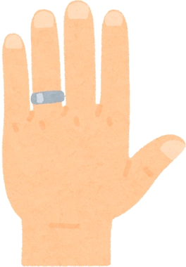 左手の薬指の指輪