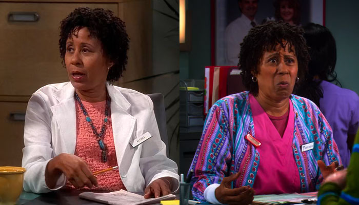 『ビッグバン★セオリー』で、病院受付の黒人の女優