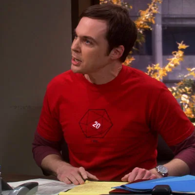 『ビッグバン★セオリー』で、シェルドンは正二十面体のTシャツを着る