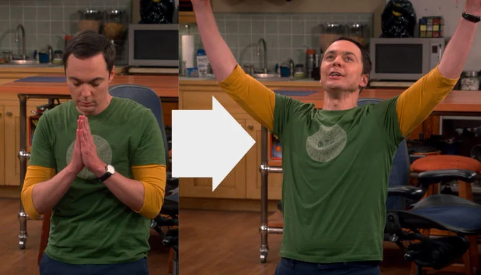 『ビッグバン★セオリー』で、シェルドンは神に祈る