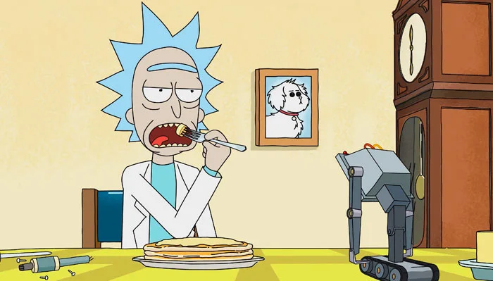 『リック・アンド・モーティ』で、スミス家居間に飾ってあるスナッフルスの写真