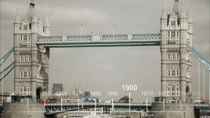 『ビッグバン★セオリー』のオープニングで、ロンドンにある跳開橋（タワーブリッジ）