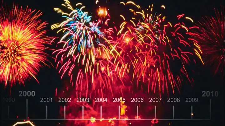 『ビッグバン★セオリー』のオープニングで、花火が上がる