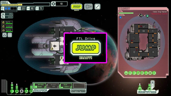 FTL: Faster Than Lightのゲーム画面