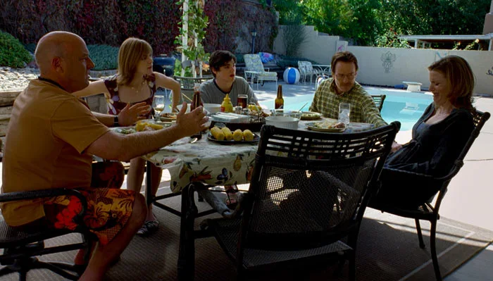 『ブレイキング・バッド』で、ウォルター一家とハンク一家がパーティーしてると、ウォルターが癌