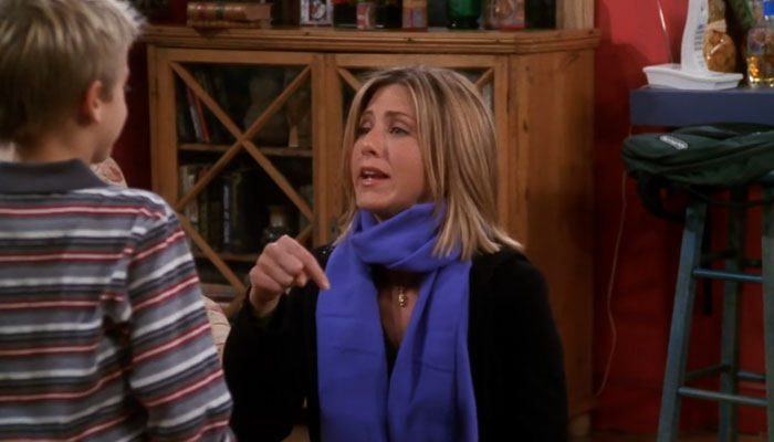『フレンズ』で、レイチェルは罵り言葉を子供に真似されて焦る