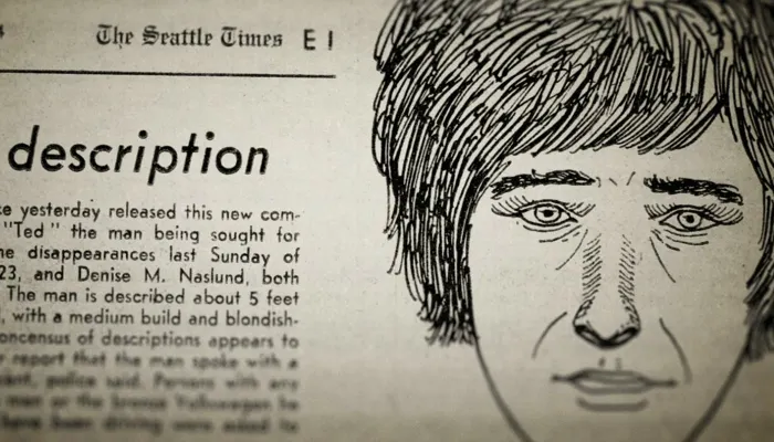『テッド・バンディ ～連続殺人犯を愛した女～』で、テッド・バンディの目撃似顔絵