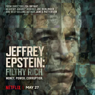 『ジェフリー・エプスタイン: 権力と背徳の億万長者』の番組宣伝ポスター