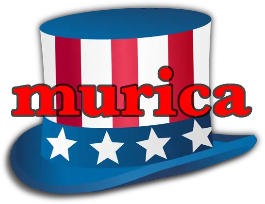 アメリカ（アンクルサム）の帽子にmurica