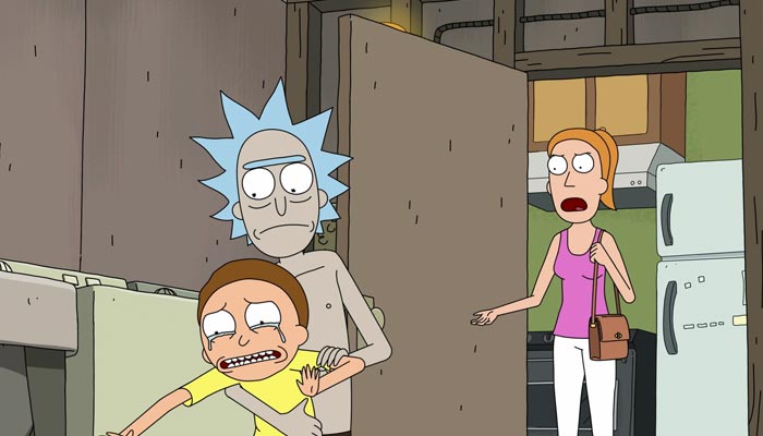 『リック・アンド・モーティ』で、モーティが泣き叫ぶのを止めるリック