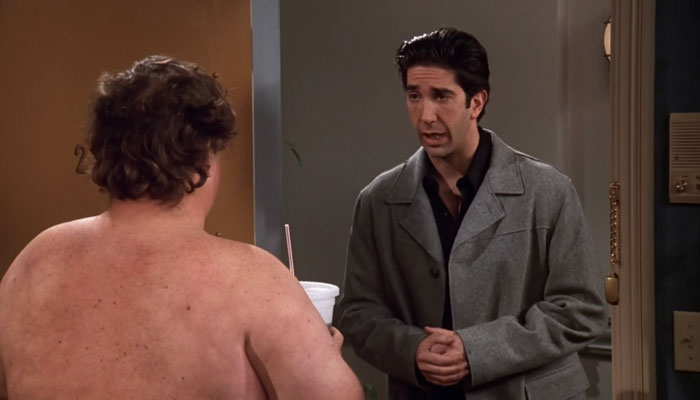 『フレンズ』で、ロスはアパート住人の元を訪ねる