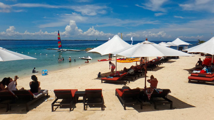 フィリピン、セブ、セブマクタン島の浜辺