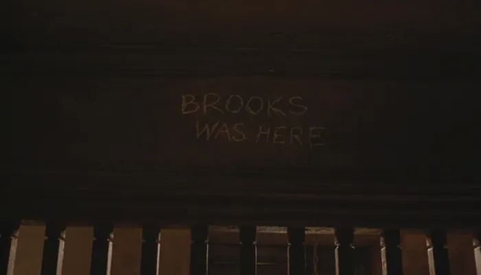 『ショーシャンクの空に』で、ブルックスの最期の言葉「Brooks was here」