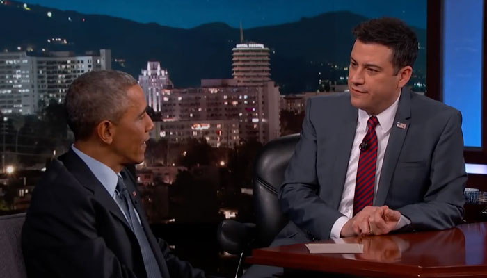 『Jimmy Kimmel Live』で、オバマ元大統領がゲスト