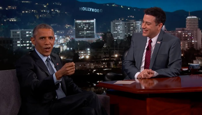 『Jimmy Kimmel Live』で、オバマ元大統領がゲスト