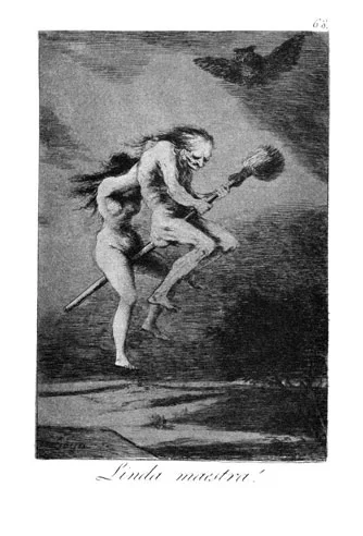 画家フランシスコ・デ・ゴヤが描いたサバスに向かう魔女達