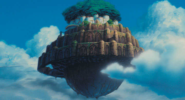 『天空の城ラピュタ』で、ラピュタが空に現れる