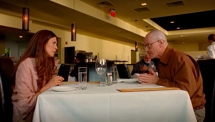 『ブレイキング・バッド』で、グレチェンはウォルターの隠し事を問いただす