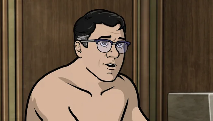 『アーチャー』で、シリルはパムと寝て、機密情報を寝言で言ってしまう