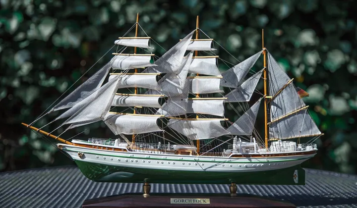フルスクラッチで一から作った船の模型