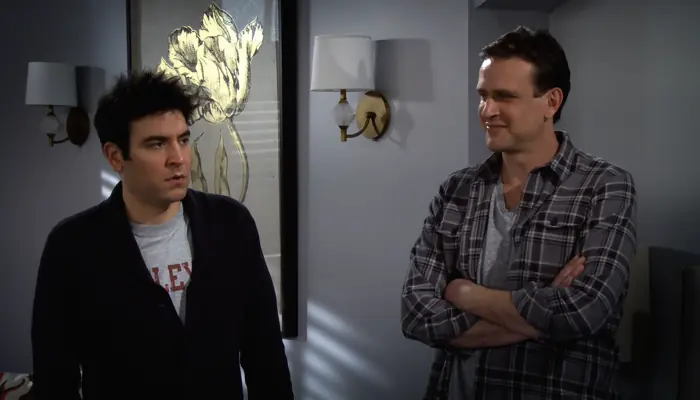 『ママと恋に落ちるまで』で、テッドとオヤジギャグを言うマーシャル