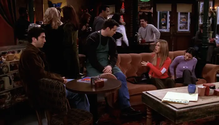 『フレンズ』で、レイチェルがジョーイにウェイター業務のレクチャー