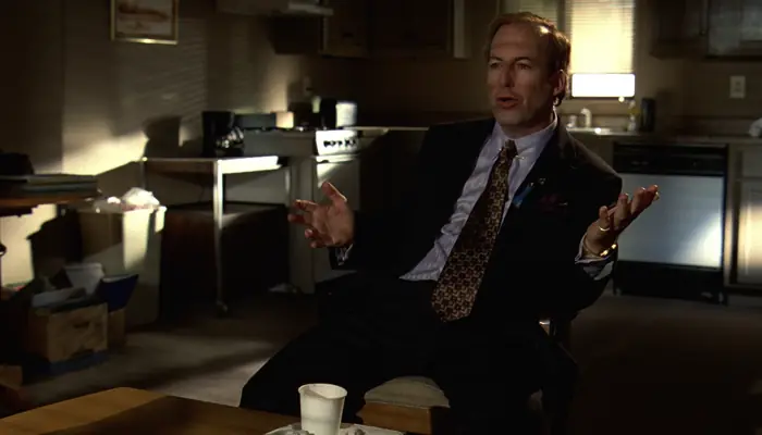 『ブレイキング・バッド』で、ウォルターと話すソウル