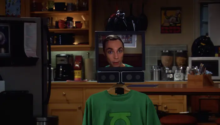 『ビッグバン★セオリー』で、モニターマシーンになったシェルドン