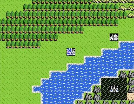 初代ドラクエで、勇者がラダトームの町から旅立つ